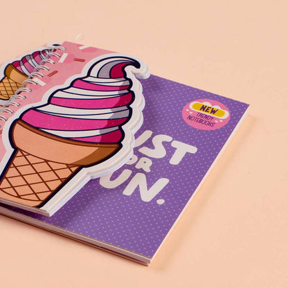 Trendy Wire Notebook Ice Cream