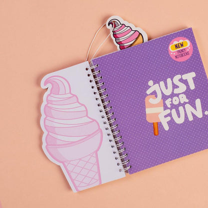 Trendy Wire Notebook Ice Cream