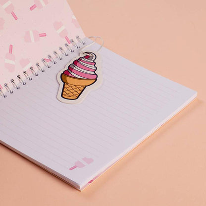 Trendy Wire Notebook Ice Cream