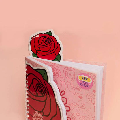 Trendy Wire Notebook Rose