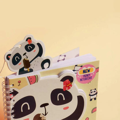 Trendy Wire Notebook Panda
