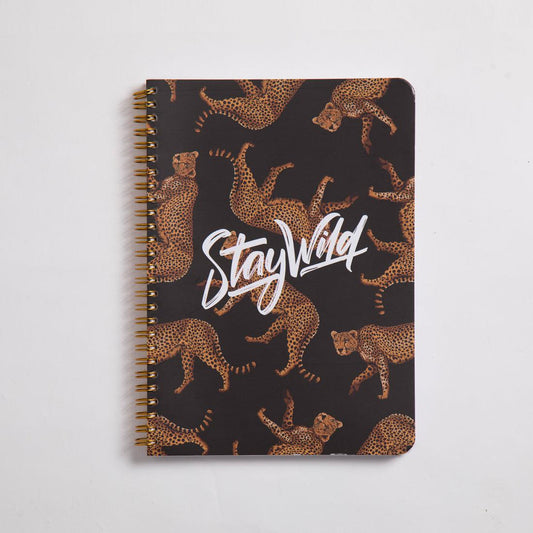 Cheetah Wire Notebook - Small