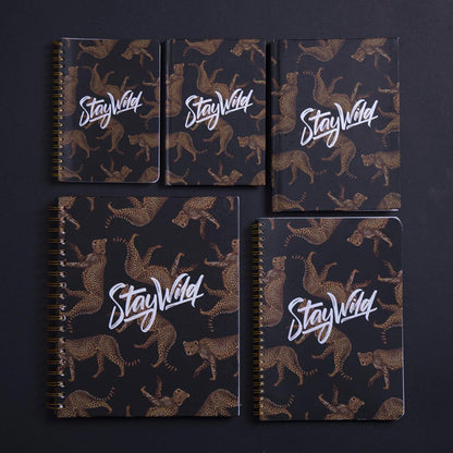 Cheetah Wire Notebook - Small