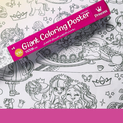 Little princess - Giant coloring poster