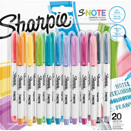 Sharpie S-Note Chiseled Pastel Creative Markers