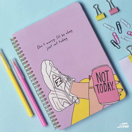 Don't Worry Wire Notebook A4 Jumbo Size (3 Subjects)
