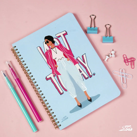 Not Today Wire Notebook A4 Jumbo Size (5 Subjects)