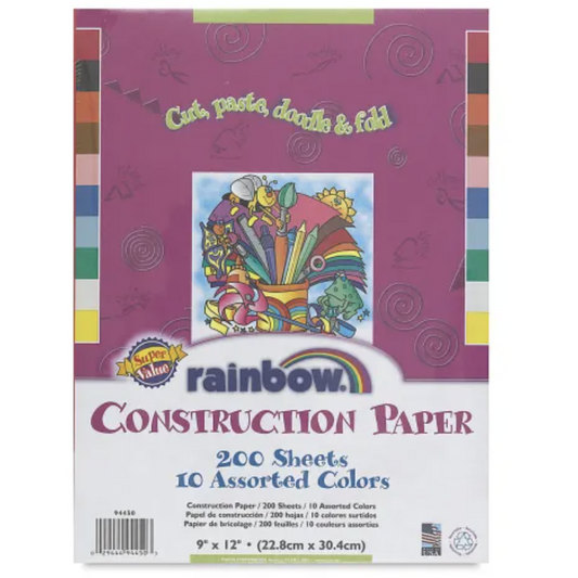 Pacon Rainbow Construction Paper - 200 Sheets