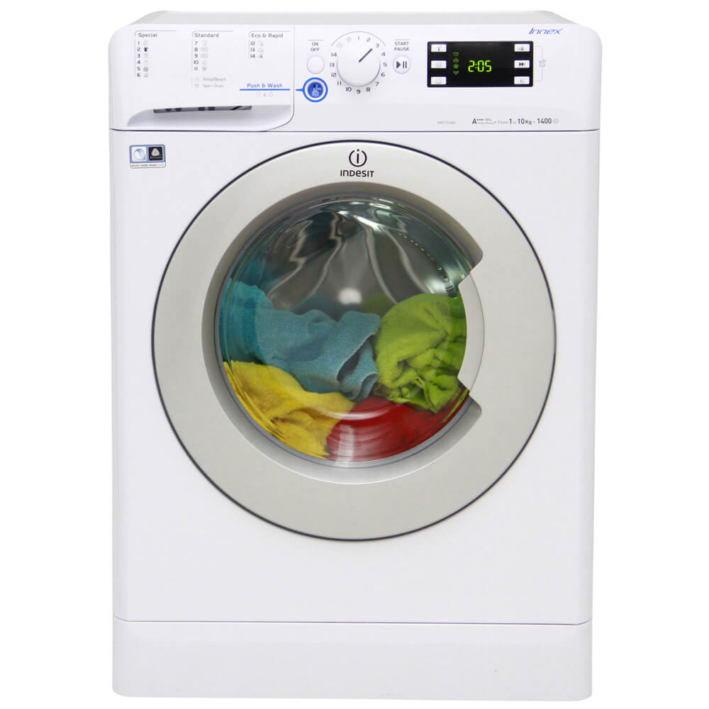 Indesit 10Kg 1400RPM Washing Machine XWE 101484X WSSS EU - Ammancart