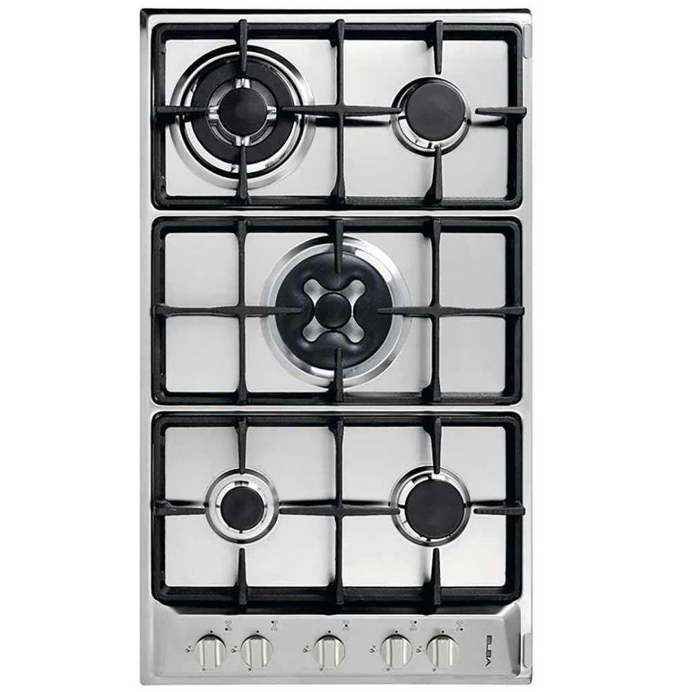 ELBA Gas Hob Built-In 5 Burners And Turbo Burner 90 Cm Steel
