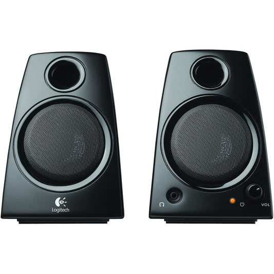 Logitech Z130 3.5mm Jack Compact Laptop Speakers - Black