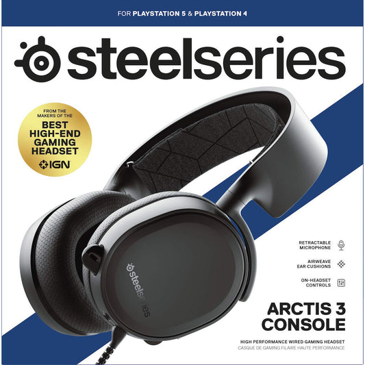 SteelSeries Arctis 3 (2019 Edition) Console Edition , Black