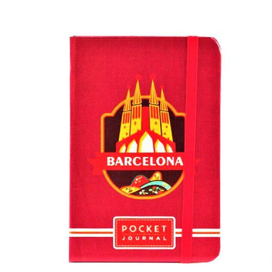Inspira Around the World Hardcover Pocket Journal  with Elastic Band - A6