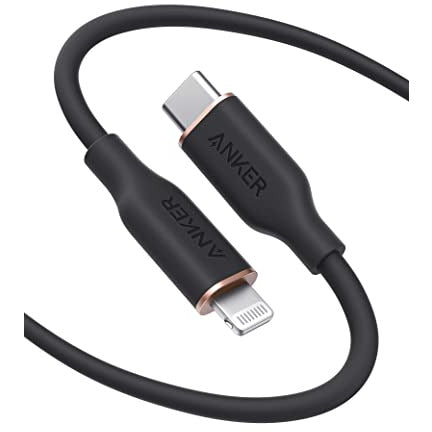 Anker PowerLine III Flow USB-C with Lightning Connector 6ft B2B  Black Iteration  A8663H21