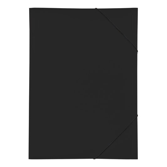 Pagna 3 Flap Folder with Elastic A3 Black