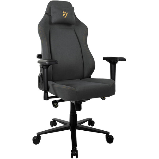 Arozzi Primo Premium Woven Fabric Gaming/Office Chair - Black w/ Gold Logo