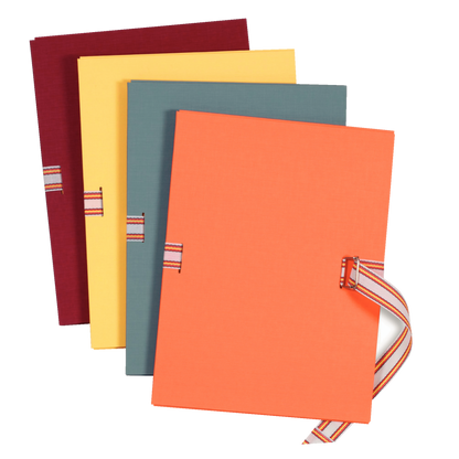 Esselte Large Catalogue Canvas Folder with Belt Strap A4 - Pack of 4