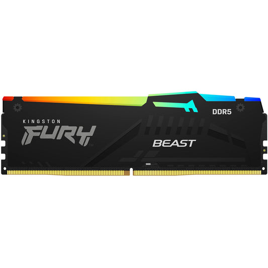 Kingston FURY Beast RGB 16GB (1 x 16GB) 6000MHz DDR5 Desktop Memory Infrared Sync Technology