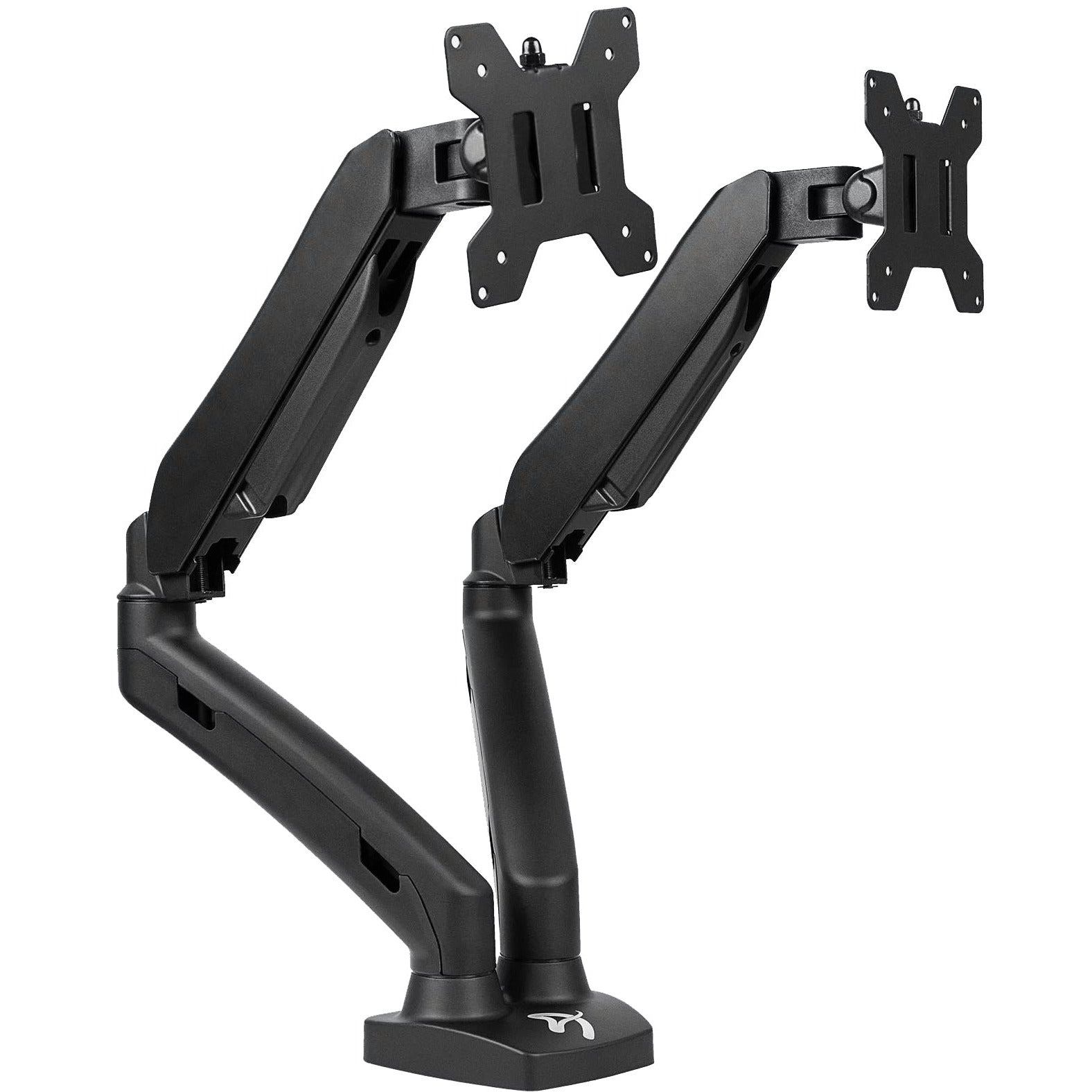 Arozzi Alzare Dual Gas Lift Monitor Arm 360° Screen Rotation Cable Management - Black