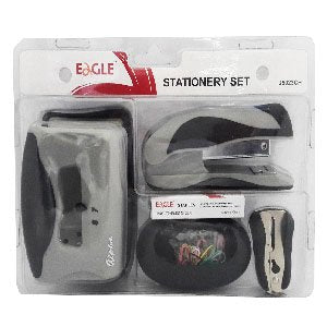 Eagle Alpha Puncher & Stapler Stationery Set