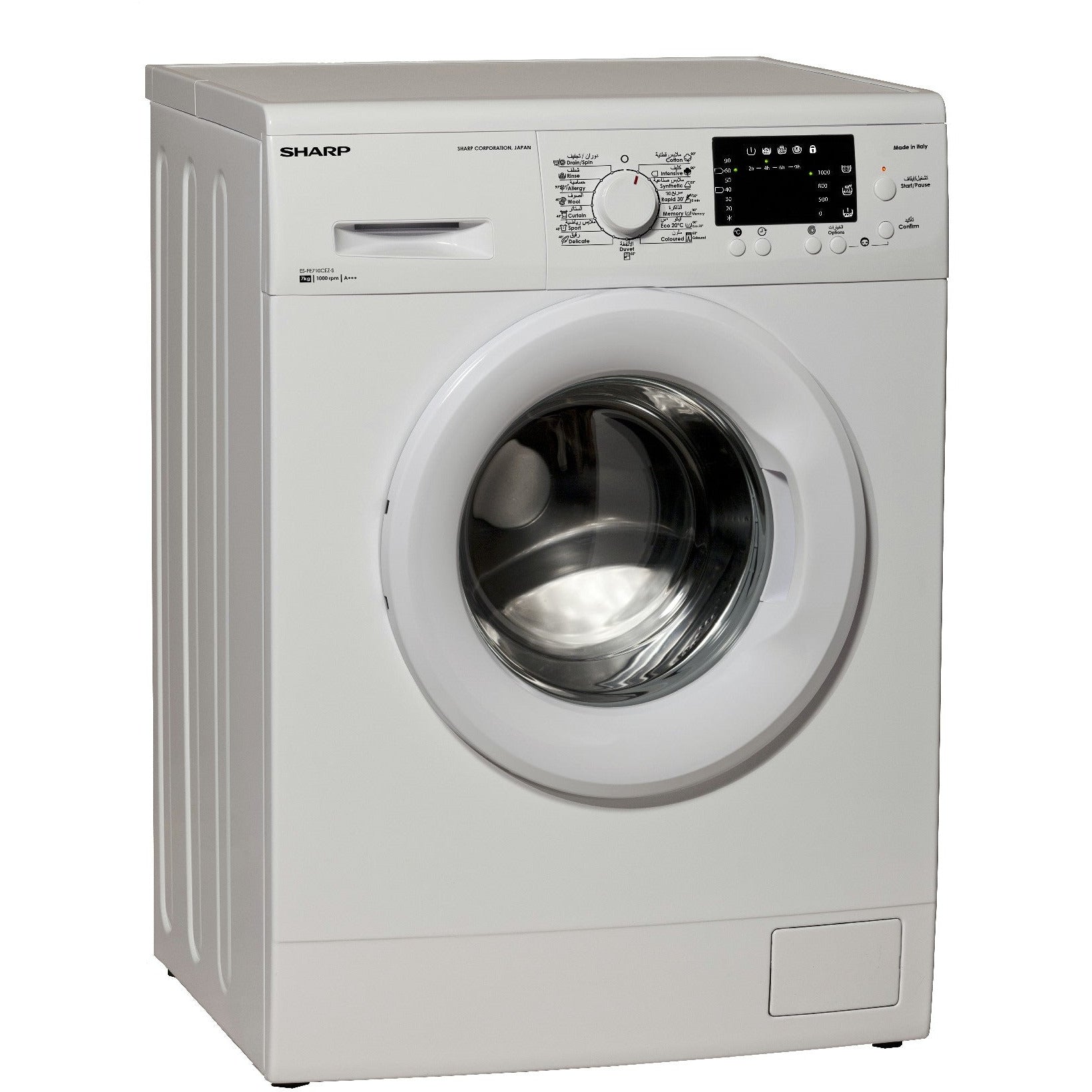 Sharp Washing Machine ES-FE812CEZ-W + مسحوق غسيÙ Touri
