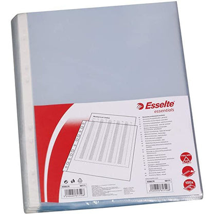 Esselte A4 Premium Heavy Duty U Shape File - Glass Clear