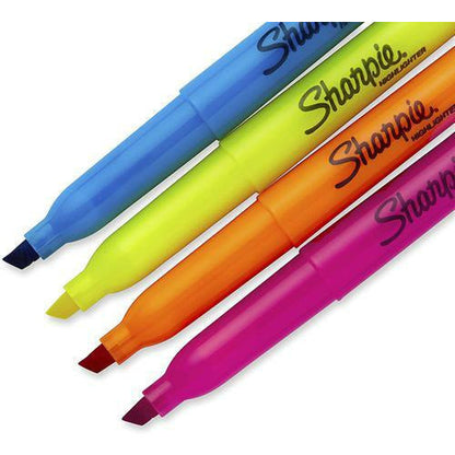 Sharpie Accent Chisel Tip Pocket Highlighter Set - Pack of 4