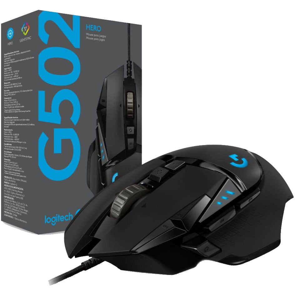 Logitech G502 HERO High Performance 16K DPI Gaming Mouse
