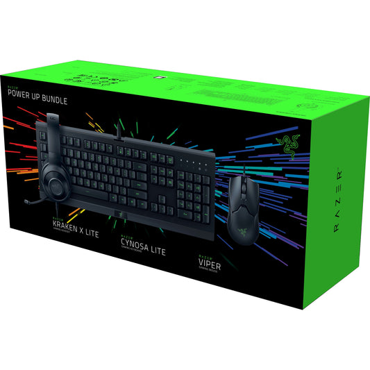 Razer Power Up Bundle (Headset + Gaming Keyboard + Gaming Mouse)