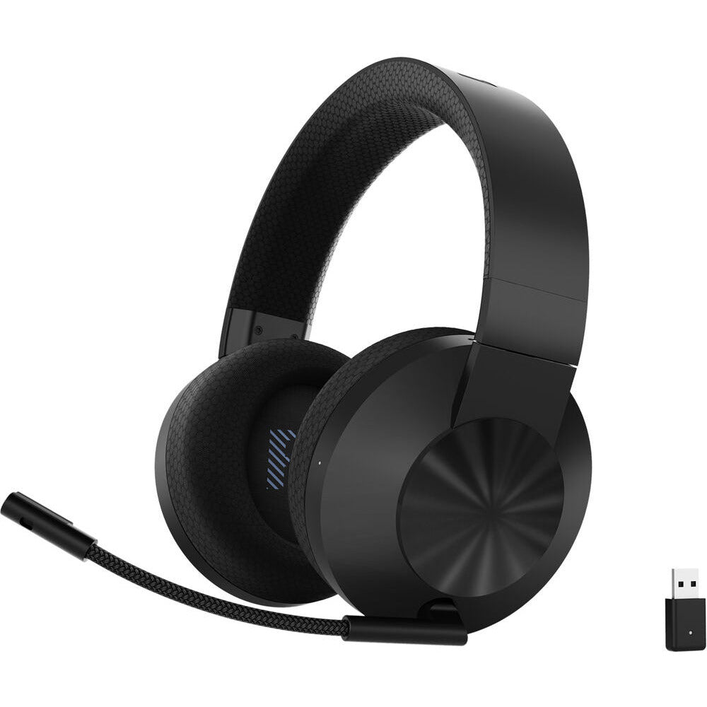 Lenovo Legion H600 Wire & Wireless Gaming Headset up to 20 Hours Battery & 12m w/ Range - Black