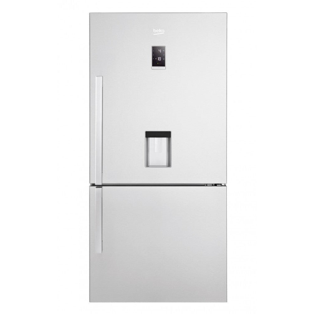 Beko Fridge 605 Liter Steel A++ Bottom Freezer With Water Dispenser