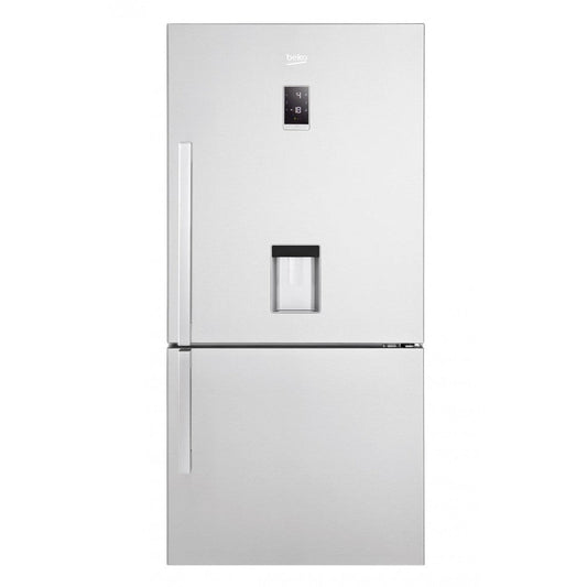 Beko Fridge 605 Liter Steel A++ Bottom Freezer With Water Dispenser