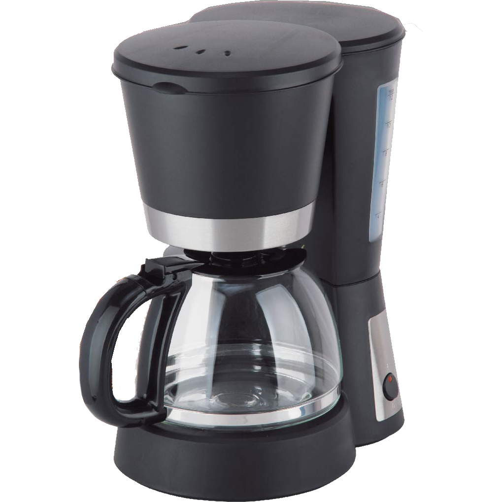 Home Electric HK-510 Coffee Maker, 1.2L 10-12 Cups, 1230W, Black