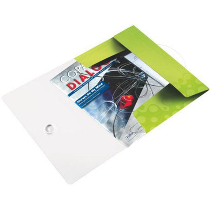 Leitz WOW Plastic 3 Flap Folder with Elastic Band - A4