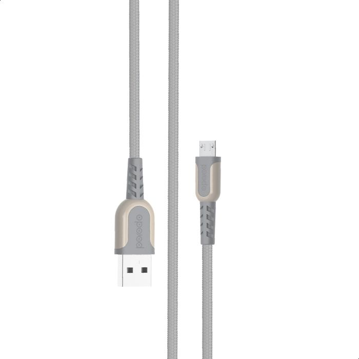 Porodo Metal Braided Micro USB Cable (1.2M)