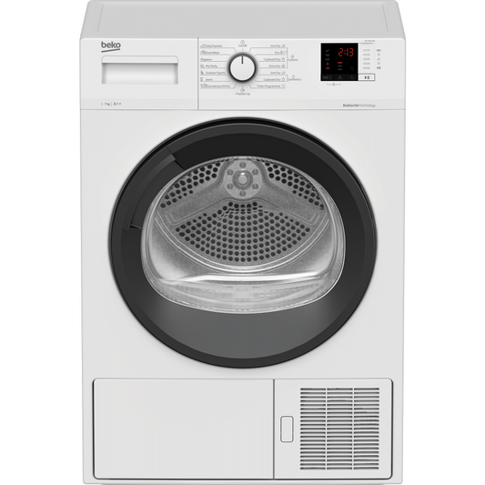 Beko Ventless Heat Pump Dryer 7 KG 15 Programs A++ White DF 7412 PA