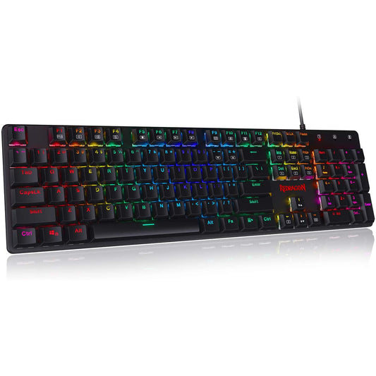 Redragon K589 Shrapnel RGB Low Profile 104 Keys Anti-ghosting Mechanical Keyboard -Red Switch