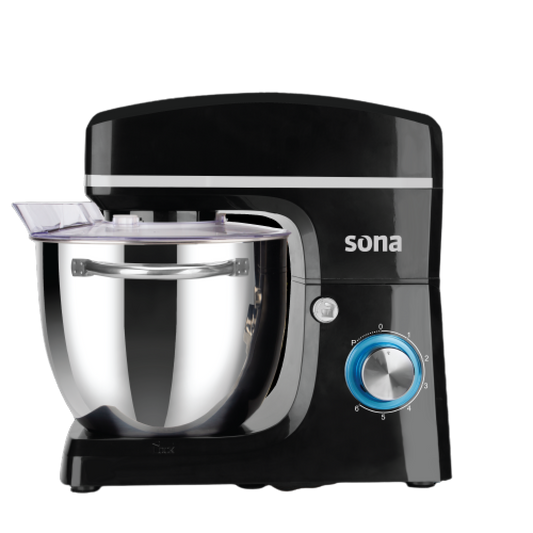 Sona Stand Mixer 10 L 1500 W And 6 Speed Levels Black