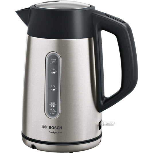 Bosch TWK4P440 electric kettle 1.7 L Black, Stainless steel 2400 W