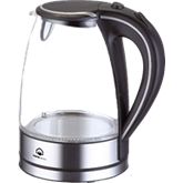 Home Electric KK-580 Kettle, 1.7 Ltr, 2200W, Black and silver