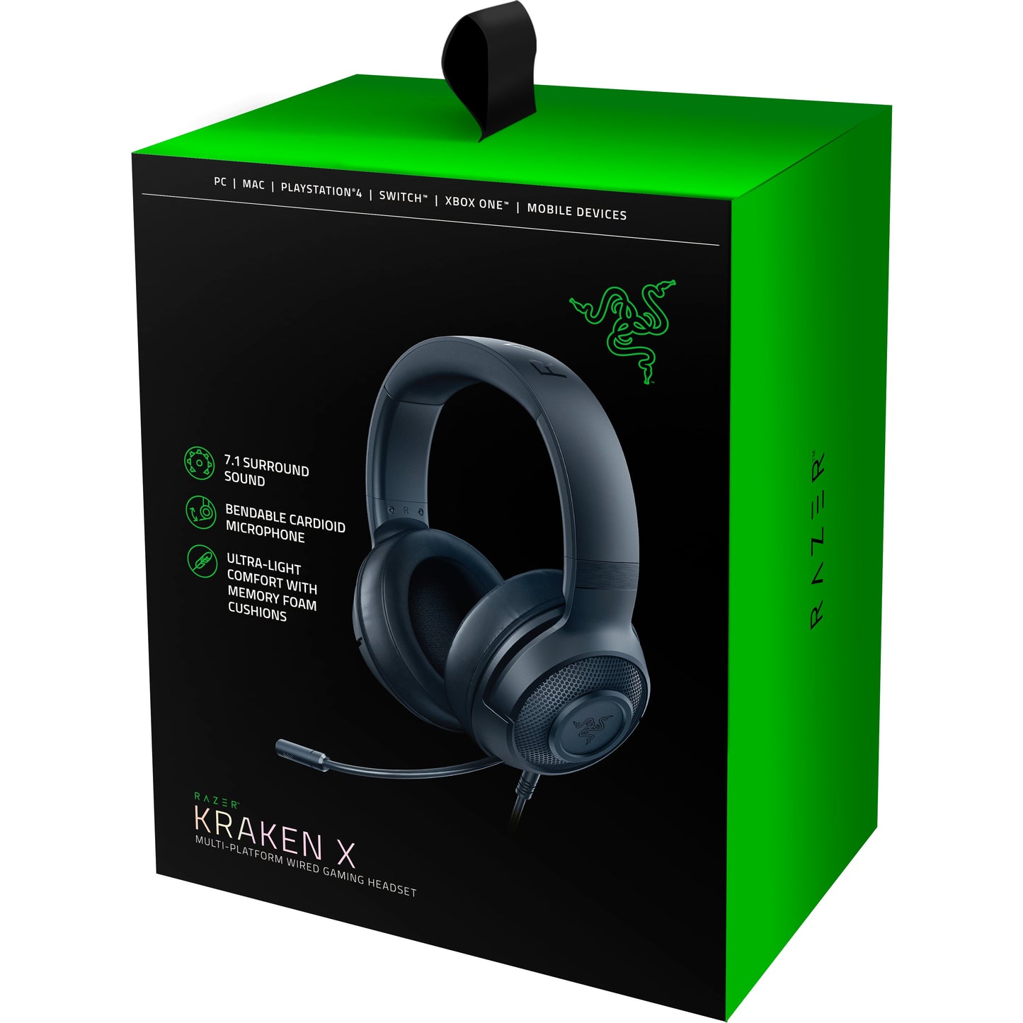 Razer Kraken X 7.1 Surround Sound Gaming Headset - Black