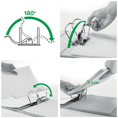 Leitz 180° LAF Box File Plastic Laminated 60mm Narrow Spine