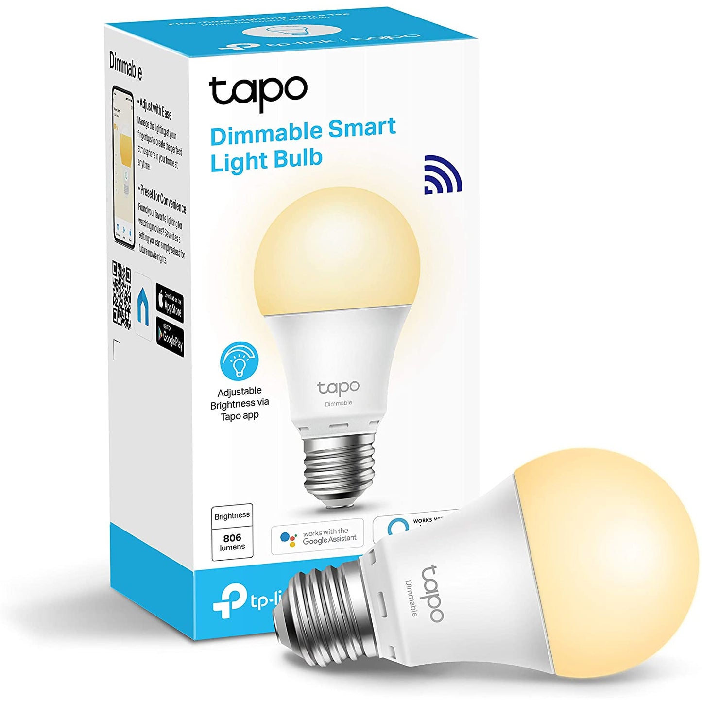 TP-Link Tapo Smart Bulb Wi-Fi Smart Switch 8.7 W Soft Warm White