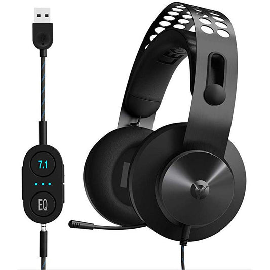 Lenovo Legion H500 PRO 7.1 Surround Noise-Cancelling Mic Memory Foam & PU Leather Earcups Stainless Steel Headband For PC, PS4, Xbox One, Nintendo Switch