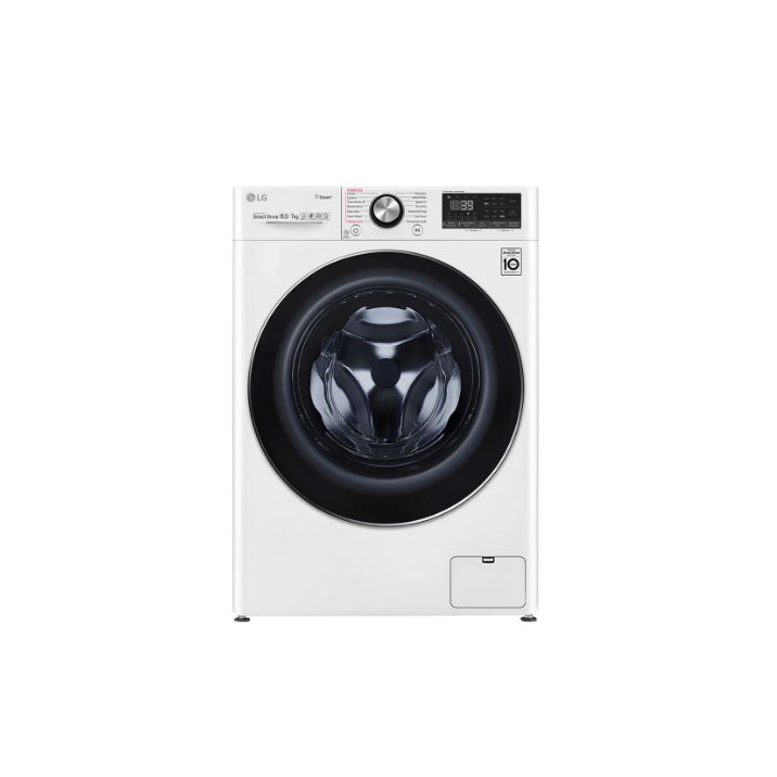 LG 10.5/7kg Front Load Washer & Dryer, AI DD, TurboWash360˚, White Color +Free Gift Vacuum