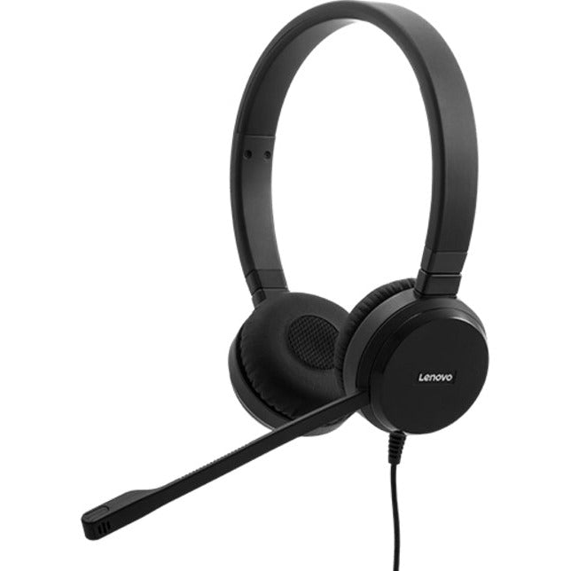 Lenovo Pro Wired Stereo Voip Black Headband Noise Cancelling