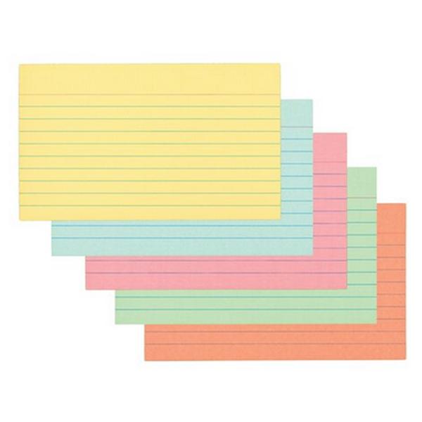 Mead Index Cards 8x13 cm - Colored - Ruled
