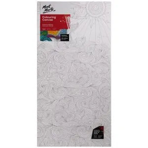 Mont Marte Signature Coloring Canvas - 30x60cm