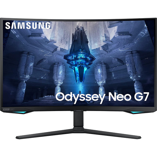 SAMSUNG 32 Odyssey Neo G7 4K UHD 165Hz 1ms G-Sync Curved HDR 2000 G-Sync Compatible Adjustable Stand