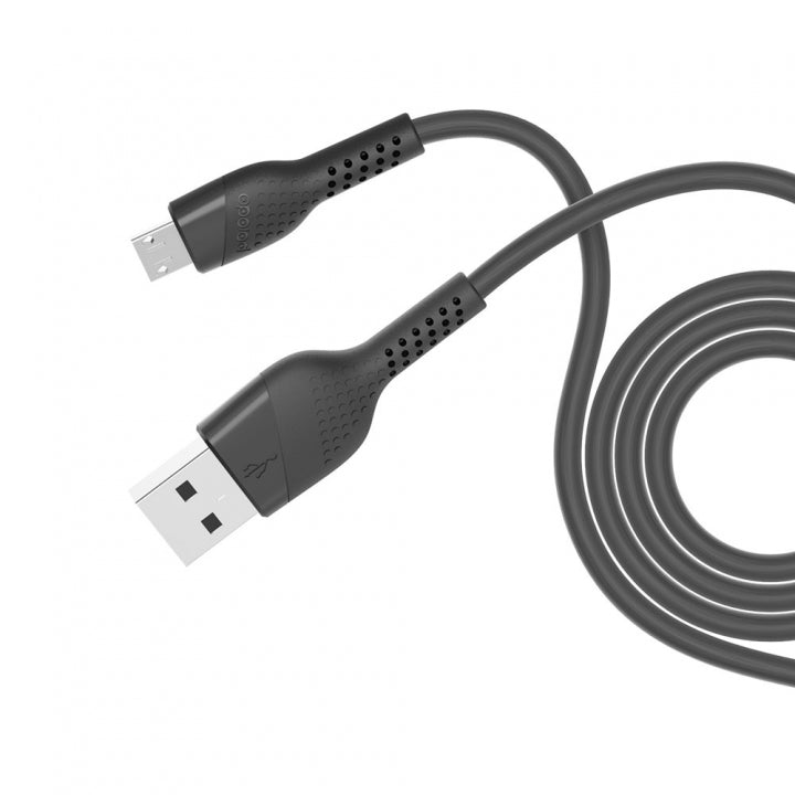 Porodo PVC Micro USB Cable 1.2M PD-M12-BK